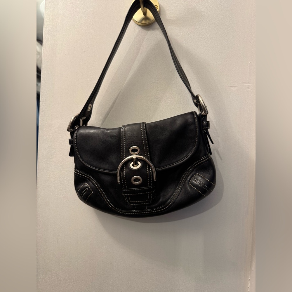 Coach SoHo Black Leather Shoulder Bag
